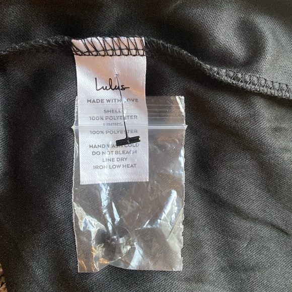 NWOT Lulus: Evalina Black Floral Print Mock Neck Maxi Dress Large - Picture 12 of 12